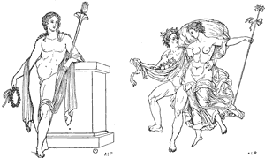 Torch-bearer as Apollo.&nbsp;&nbsp;&nbsp;&nbsp;&nbsp;&nbsp;&nbsp;&nbsp;&nbsp;&nbsp;&nbsp;&nbsp;&nbsp;&nbsp;&nbsp;&nbsp;&nbsp;&nbsp;&nbsp;&nbsp;Faun and Bacchante.