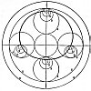 FIGURE 94. <i>The</i> '<i>'Guiding Spheres</i>'' <i>of Nasir-Eddin Att&ucirc;si</i><br> (13th century A.D.)<br> (From <i>The History of the Planetary Systems from Thales to Kepler</i>; J. L. E. Dreyer, 1906, pp. 269-270.)