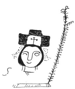 FIG. 35--The lord of the katun. (Chumayel M.S.)