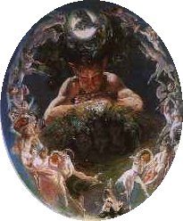 Fauna and the Fairies by Daniel Maclise (Public domain image)