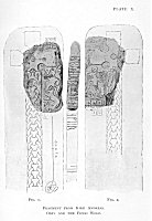 PLATE X.<br> FIG. 1.&nbsp;&nbsp;&nbsp;&nbsp;&nbsp;&nbsp;&nbsp;&nbsp;&nbsp;&nbsp;&nbsp;&nbsp;&nbsp;&nbsp;&nbsp;&nbsp;&nbsp;&nbsp;&nbsp;&nbsp;&nbsp;&nbsp;&nbsp;&nbsp;&nbsp;&nbsp;&nbsp;&nbsp;&nbsp;&nbsp;&nbsp;&nbsp;&nbsp;&nbsp;&nbsp;&nbsp;&nbsp;&nbsp;&nbsp;&nbsp;FIG. 2.<br> FRAGMENT FROM KIRK ANDREAS.<br> ODIN AND THE FENRI WOLF.