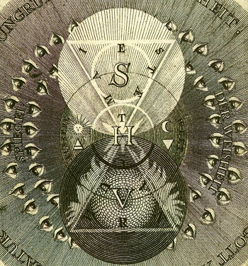 detail of woodcut in J. B&ouml;hme, Theosophical Works, Amsterdam [1682] (Public Domain Image)